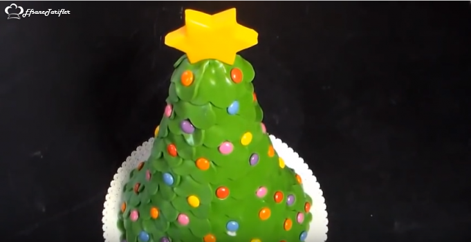 Noel Ağacı Pastası Tarifi Noel Ağacı Pastası Nasıl Yapılır