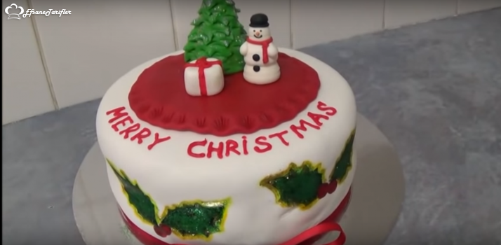 Mery Christmas Pastası Tarifi Mery Christmas Pastası Nasıl Yapılır
