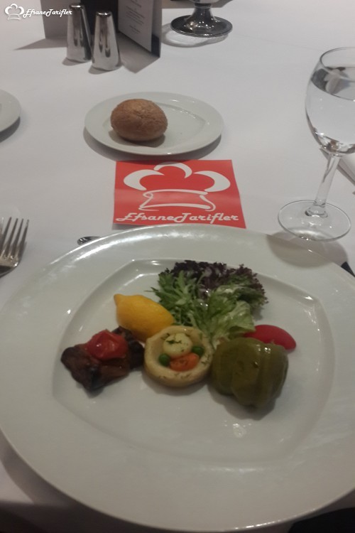 Sheraton Hotelde Akşam Yemeği            Zeytinyağlı Tabağı