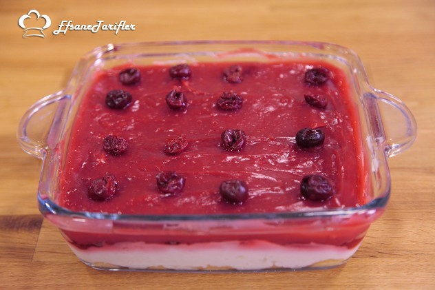 Vişneli Puding Tatlısı Tarifi Vişneli Puding Tatlısı Tarifi Porsiyonu