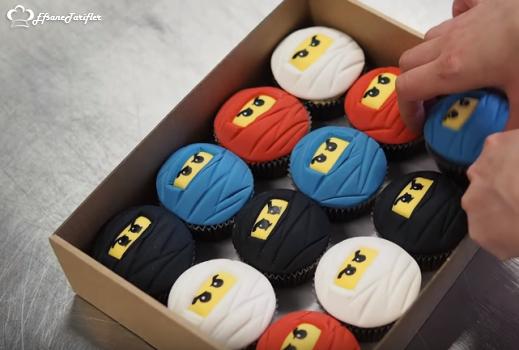 Cupcake Süsleme (Ninja) Tarifi Cupcake Süsleme (Ninja) Nasıl Yapılır