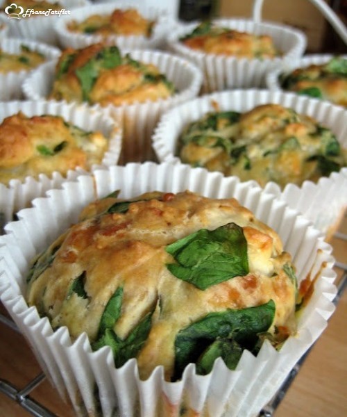 Ispanaklı Muffin Tarifi Ispanaklı Muffin Nasıl Yapılır