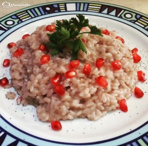 Risotto Keyfi Romada Ama Fark Olarak Unutmayın Nar Ekletin Üstüne :))